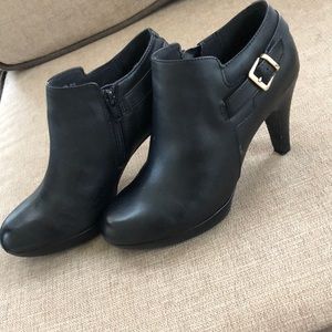 Clark’s Black Leather Booties